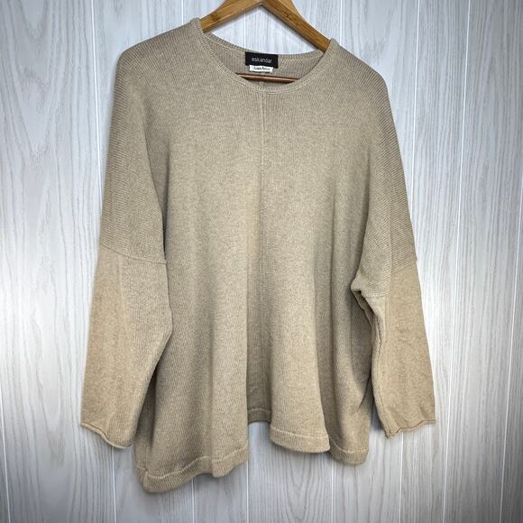 Eskandar x Neiman Marcus Beige Oversized Sweater OS Minimalist - Picture 4 of 4
